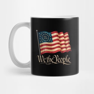 We the people 4th Of July Independence Day Vintage USA Flag Est 1776 Mug